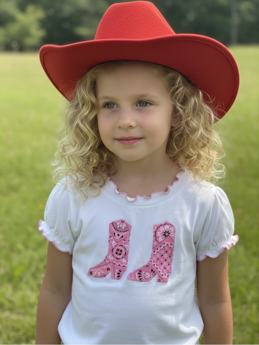 Kiddie Korral Taylor Swift TOY STORY 5 bandana COWBOY BOOTS western T-Shirt